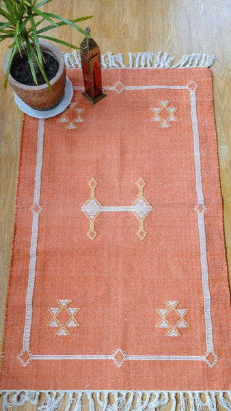 EMBROIDERED MOROCCAN STYLE RUGS