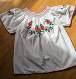 BEAUTIFUL HUNGARIAN COTTON EMBROIDERED BLOUSE- 8/10