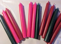 COLOURED DINNER CANDLES