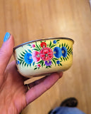 SMALL HAND PAINTED ENAMEL BOWLS