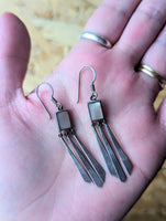 VINTAGE STERLING SILVER DANGLY EARRINGS