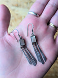 VINTAGE STERLING SILVER DANGLY EARRINGS