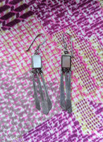 VINTAGE STERLING SILVER DANGLY EARRINGS