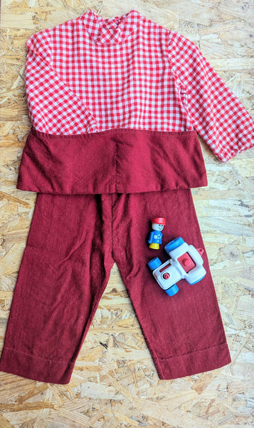CUTE GINGHAM TWO-PIECE- 18mths