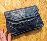 NAVY VINTAGE CLUTCH BAG