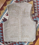 MEN'S UNIQUE VINTAGE SHEEPSKIN WAISTCOAT WAISTCOAT- L