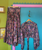 RECYCLED SARI SILK TWO PIECE SETS- L/XL