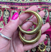 INDIAN BRASS HOOP EARRINGS