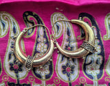 INDIAN BRASS HOOP EARRINGS