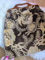 LARGE BROWN CARPET BAG