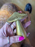 BRASS MUSHROOM/ TOADSTOOL INCENSE HOLDER