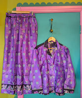 RECYCLED SARI SILK PYJAMAS