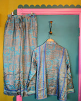 RECYCLED SARI SILK PYJAMAS