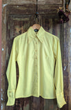 YELLOW DAGGER COLLAR 70s SHIRT- 10/12