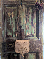 MOROCCAN STYLE TOOLED LEATHER BAG