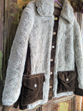 DEADSTOCK VINTAGE FAUX FUR COAT- AGE 8/9ish