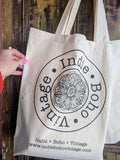 INDIE• BOHO• VINTAGE ORGANIC COTTON TOTE BAG