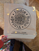 INDIE• BOHO• VINTAGE ORGANIC COTTON TOTE BAG