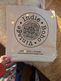 INDIE• BOHO• VINTAGE ORGANIC COTTON TOTE BAG