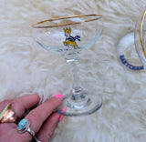 PAIR 1970s BABYCHAM GLASSES