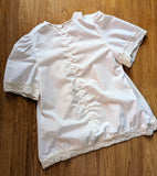 70s COTTON & CROCHET BLOUSE- 8/10