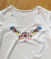 HUNGARIAN EMBROIDERED BLOUSE- 8/10/12