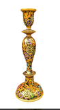 LARGE HAND PAINTED CANDLESTICKS