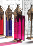 MOROCCAN STYLE COLOURED LANTERNS