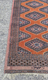 GORGEOUS RUST ORANGE WOOL RUG/ RUNNER