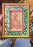HAND PAINTED INDIAN PHOTO FRAMES