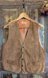 MEN'S VINTAGE SUEDE WAISTCOAT- M/L