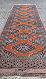 GORGEOUS RUST ORANGE WOOL RUG/ RUNNER