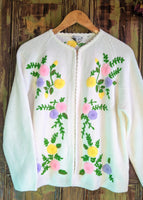 CUTE WHITE EMBROIDERED CARDIGAN- 12
