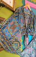 RECYCLED SARI SILK BELL SLEEVE TOPS