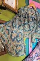 RECYCLED SARI SILK BELL SLEEVE TOPS