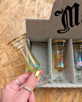 VINTAGE BOXED 'MAYFAIR' SHERRY GLASSES