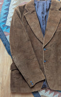 MEN'S BROWN CORDUROY JACKET- L