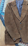 MEN'S BROWN CORDUROY JACKET- L