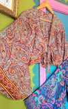 RECYCLED SARI SILK BELL SLEEVE TOPS