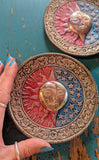 RECYCLED ALUMINIUM SUN & MOON INCENSE PLATES