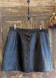 VINTAGE LEATHER MINI SKIRT- 12