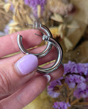 STAINLESS STEEL CHUNKY HOOPS