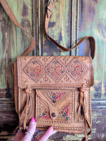 TAN MORROCAN LEATHER BAG