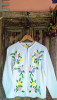 CUTE WHITE EMBROIDERED CARDIGAN- 12