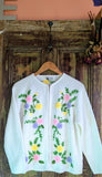 CUTE WHITE EMBROIDERED CARDIGAN- 12