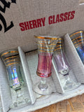VINTAGE BOXED 'MAYFAIR' SHERRY GLASSES