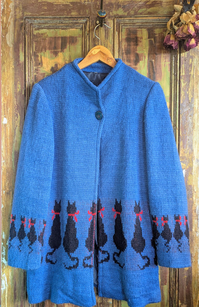 VINTAGE CAT COATIGAN- 10