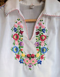 1970s EMBROIDERED BLOUSE- 8
