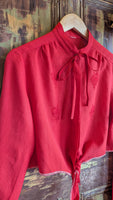 CROPPED VINTAGE BLOUSE- 14/16