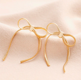 BOW SNAKE CHAIN EARRINGS